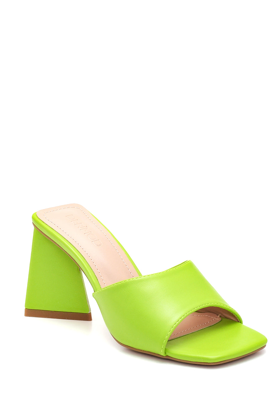 Women's Green Heeled Slippers