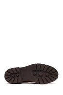 Woman Tan Thick-Soled Suede Masculine Loafer | Derimod