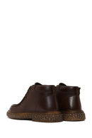 Male Brown Lace-up Leather Casual Boots | Derimod