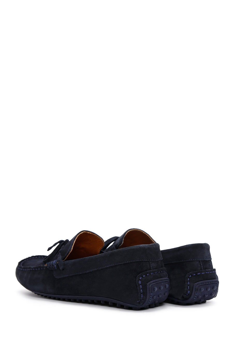 Men's Navy Blue Suede Leather Casual Loafer