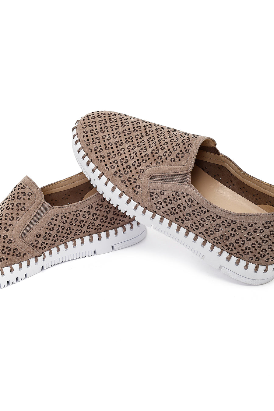 Women's Mink Pattern Fabric Comfort Shoes
