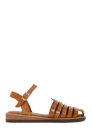 Woman Taba Buckled Leather Bodrum Sandal | Derimod
