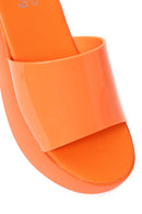 Woman Orange Thick-Soled Jelly Slippers | Derimod