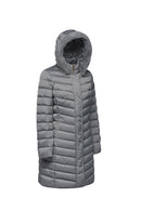 Geox Women's Gray Xhup, Bettanie Hooded Long Coat | Derimod