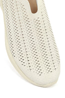 Women's Cream Suede Comfort Shoes | Derimod