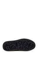 Male Black Lace-Up Thick-Soled Leather Sneaker | Derimod