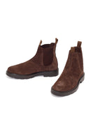 Male Brown Suede Chelsea Boots | Derimod