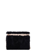 Women's Black Plush Crossbody Bag | Derimod