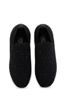 Derimod Zero Women's Black Thick Soled Stone Sneaker | Derimod