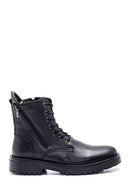 Men's Leather Zippered Boots | Derimod