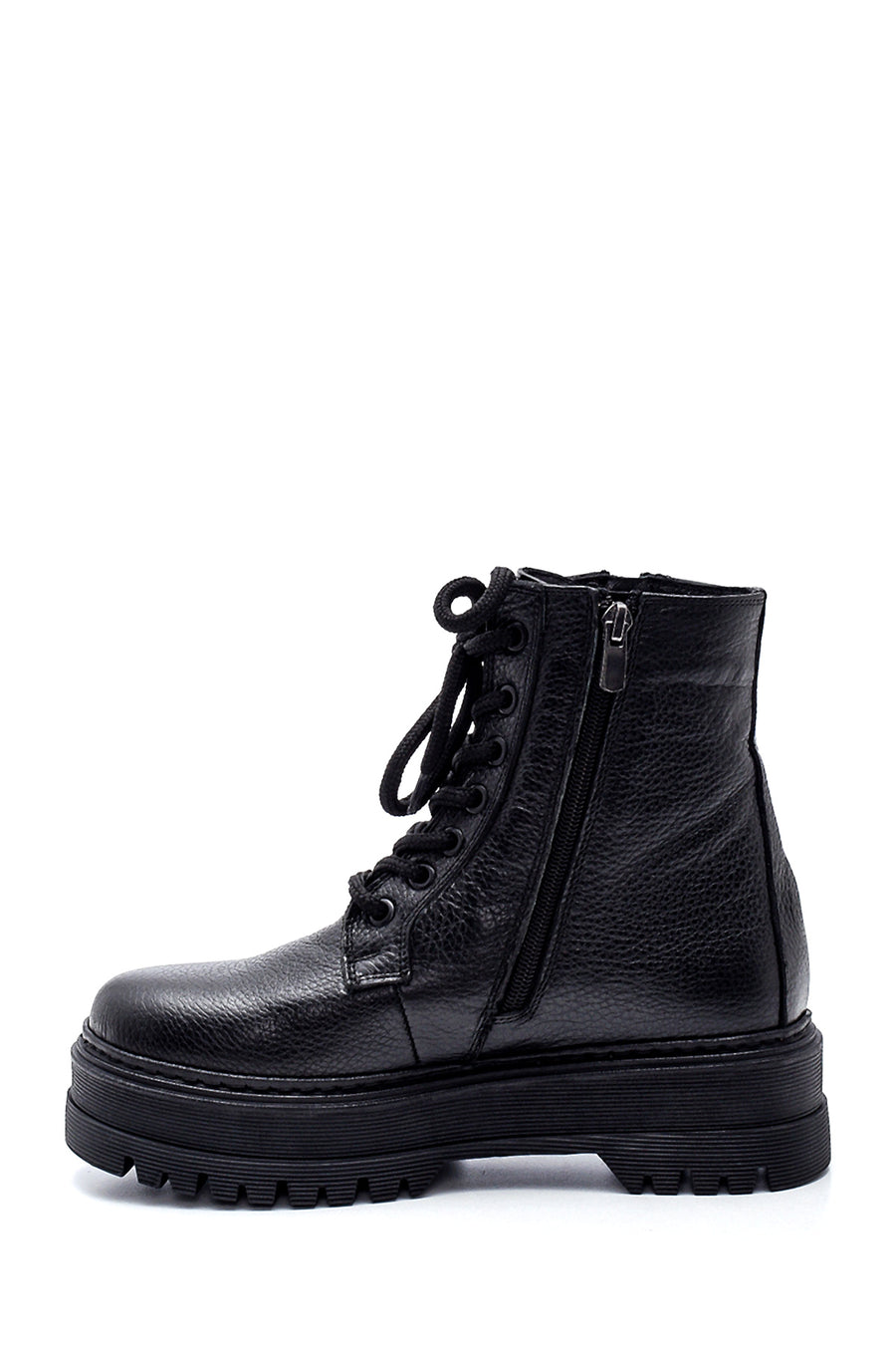 Women's Leather Thick Soled Boots