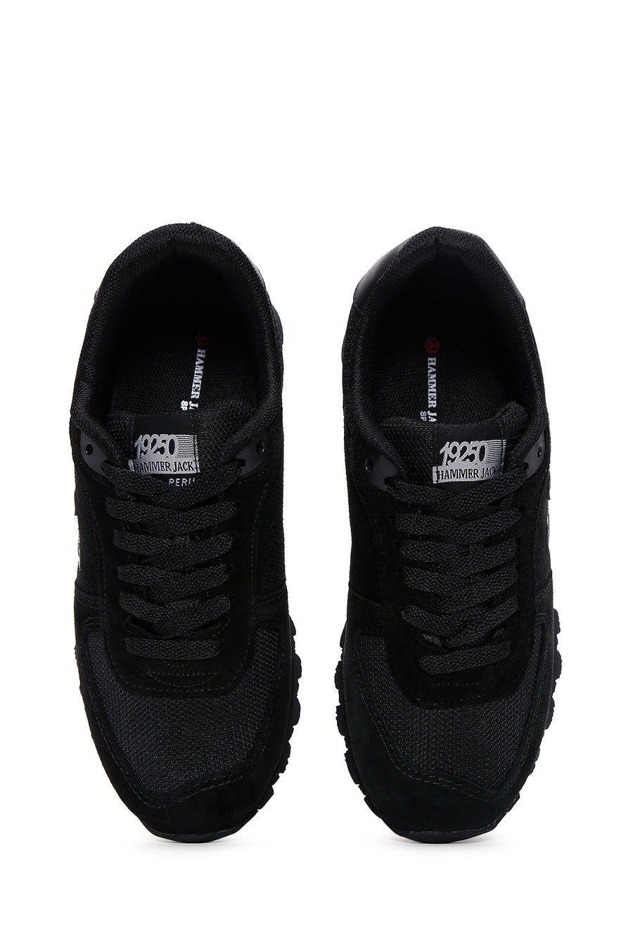 Hammer Jack Women's Black-Smoked Nubuck Leather Peru G Sneaker