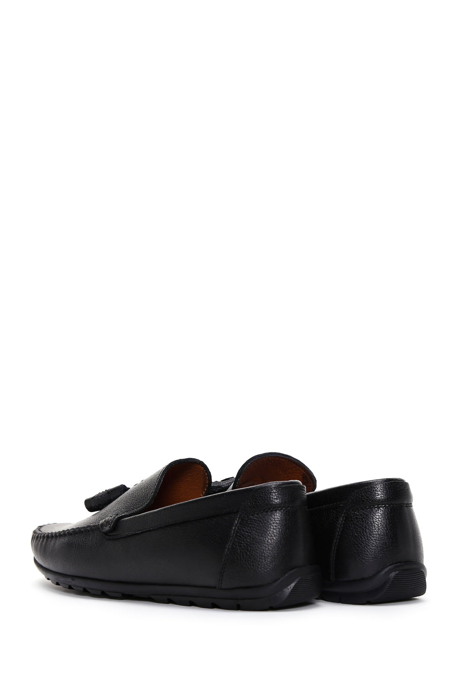 Erkek Siyah Deri Casual Loafer