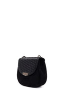 Woman Black Chain Long-Strap Braided Crossbody Bag | Derimod