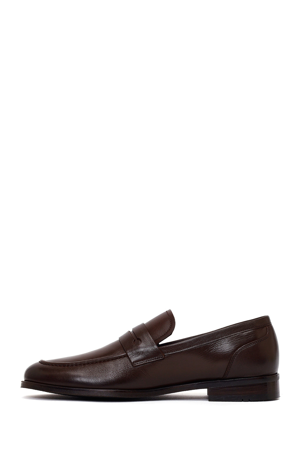 Derimod Black Erkek Kahverengi Deri Klasik Loafer