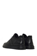 Male Black Lace-Up Leather Sneaker | Derimod