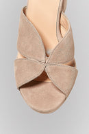 Women's Camel Leather Sandals | Derimod