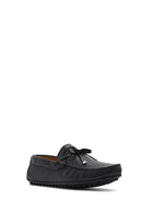 Men's Black Leather Casual Loafer | Derimod