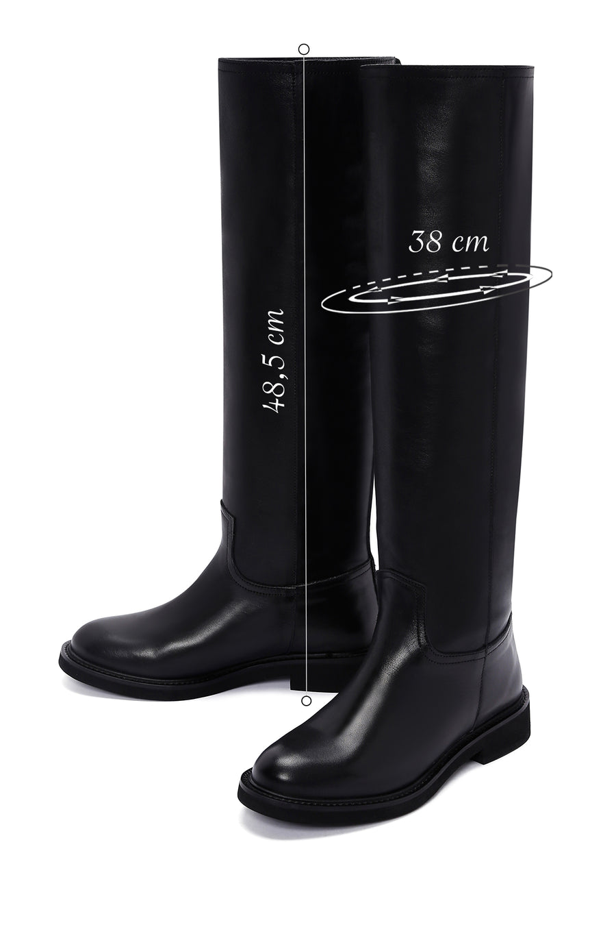 Women's Black Leather Casual Leather Boots