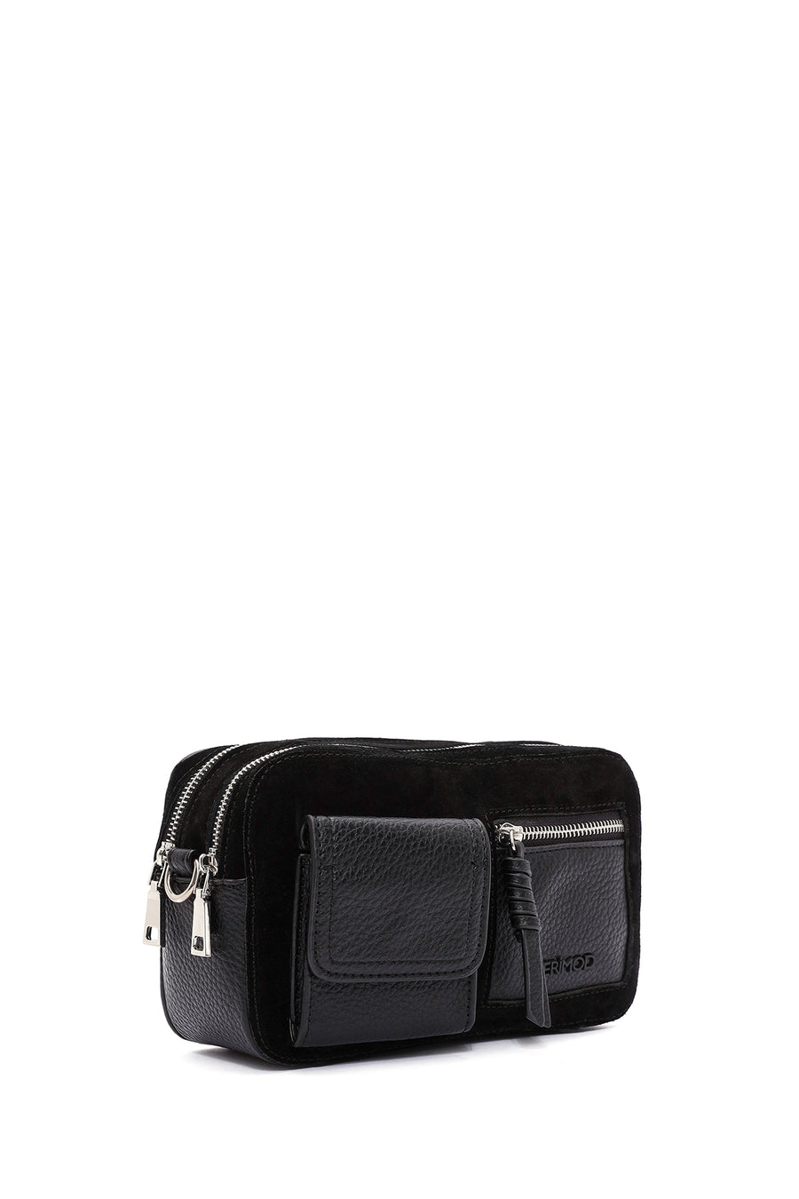 Women's Black Long Strap Crossbody Bag
