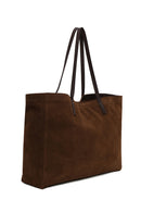 Woman Brown Suede Shoulder Bag | Derimod