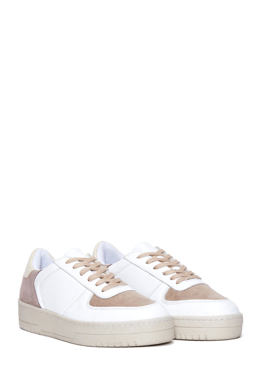 Women's White Leather Sneaker