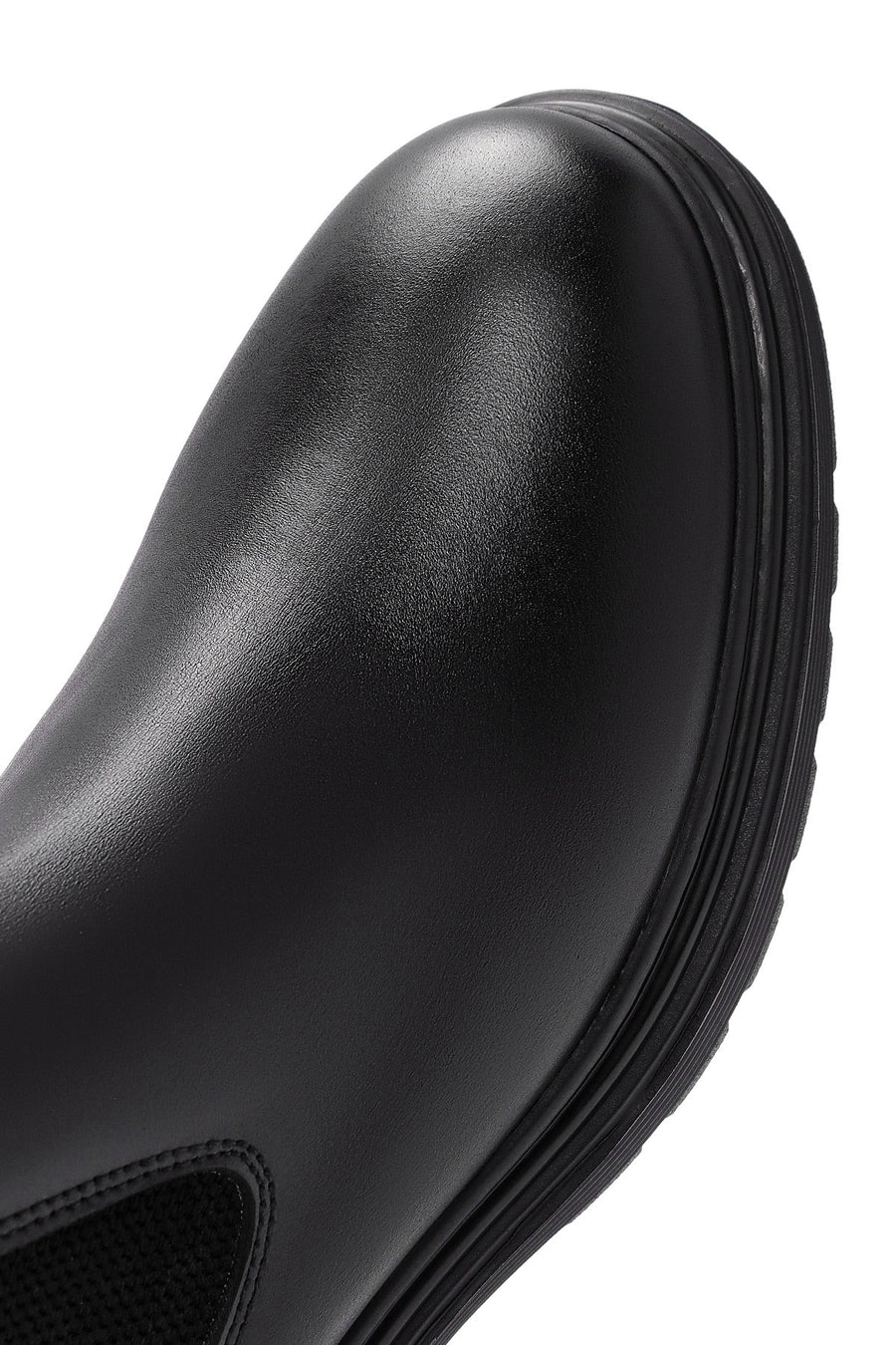Derimod Fly Male Black Thick-Soled Leather Chelsea Boots