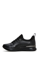 Women's Black Leather Sneaker | Derimod