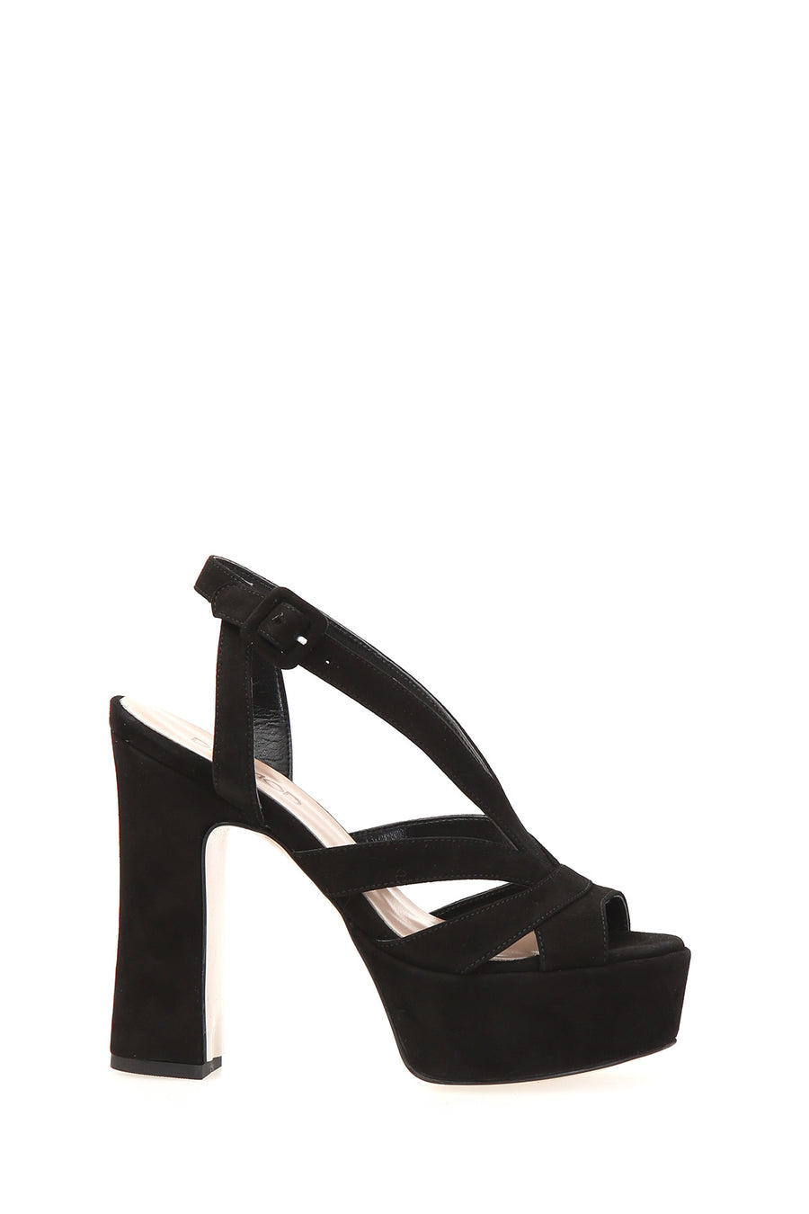 Suede Women's Heeled Leather Sandals