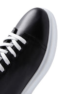Men's Black Leather Sneaker | Derimod