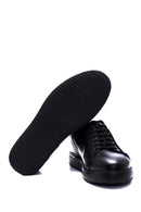 Men's Black Leather Sneaker | Derimod