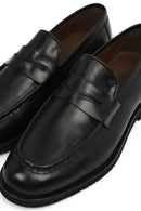 Men's Black Leather Classic Loafer | Derimod