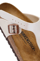 Birkenstock Women's White Gizeh Bf Graceful Flip Flops | Derimod