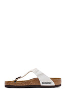 Birkenstock Women's White Gizeh Bf Graceful Flip Flops | Derimod
