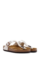 Birkenstock Women's White Gizeh Bf Graceful Flip Flops | Derimod
