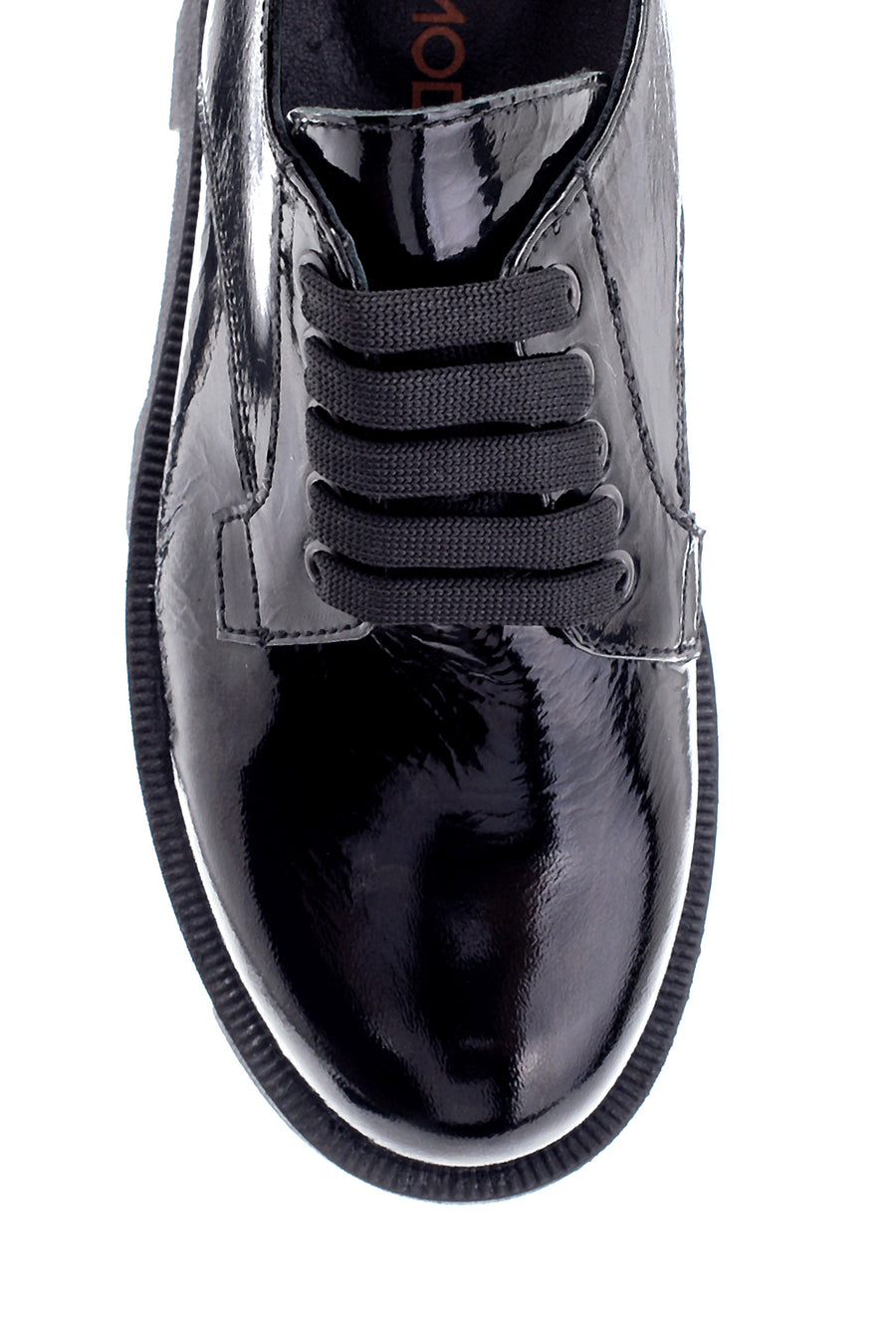 Women's Leather Patent Leather Thick Soled Oxford Shoes
