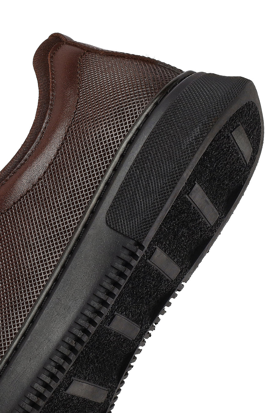 Male Brown Lace-Up Leather Sneaker