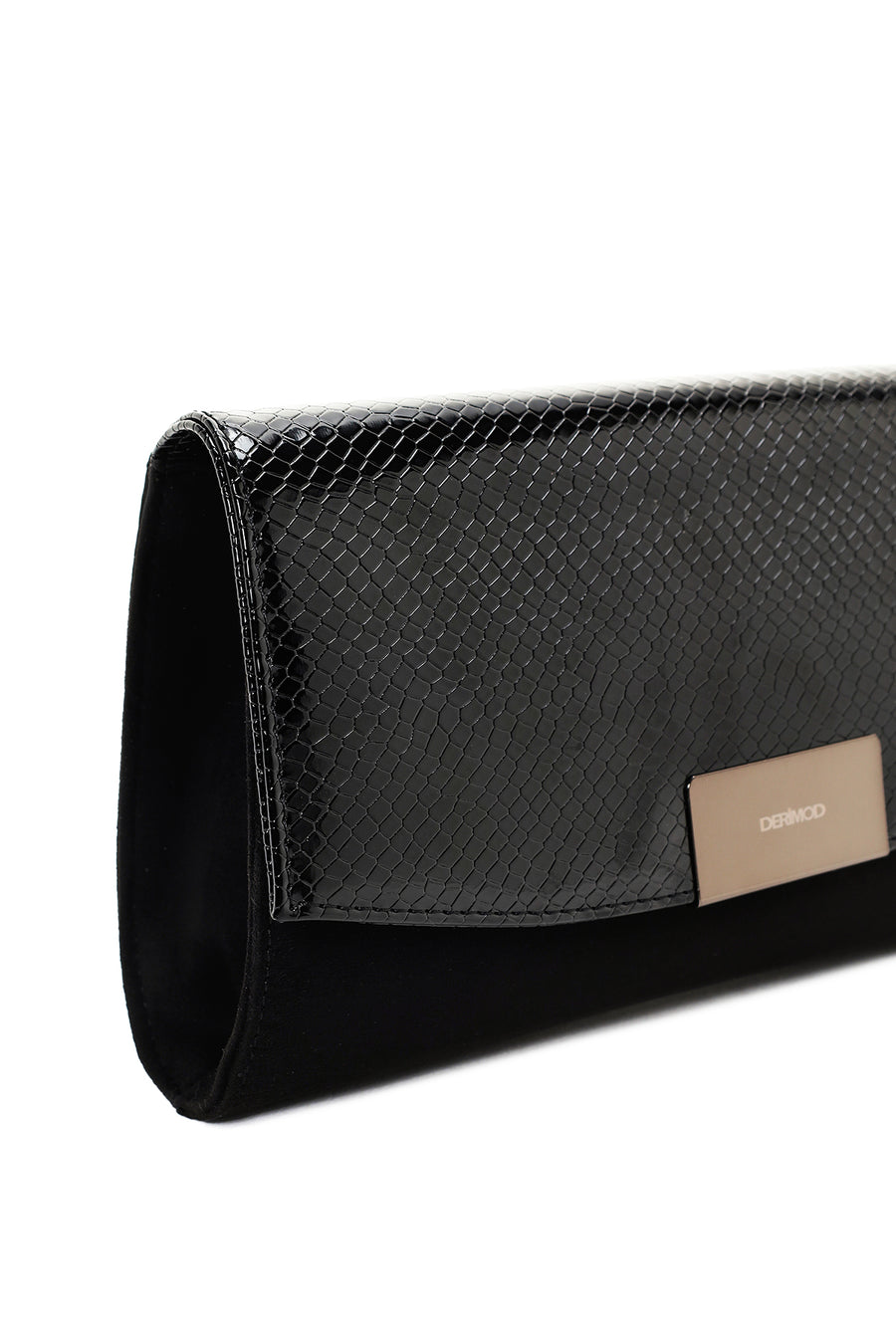 Women's Black Long Chain Strap Clutch Bag
