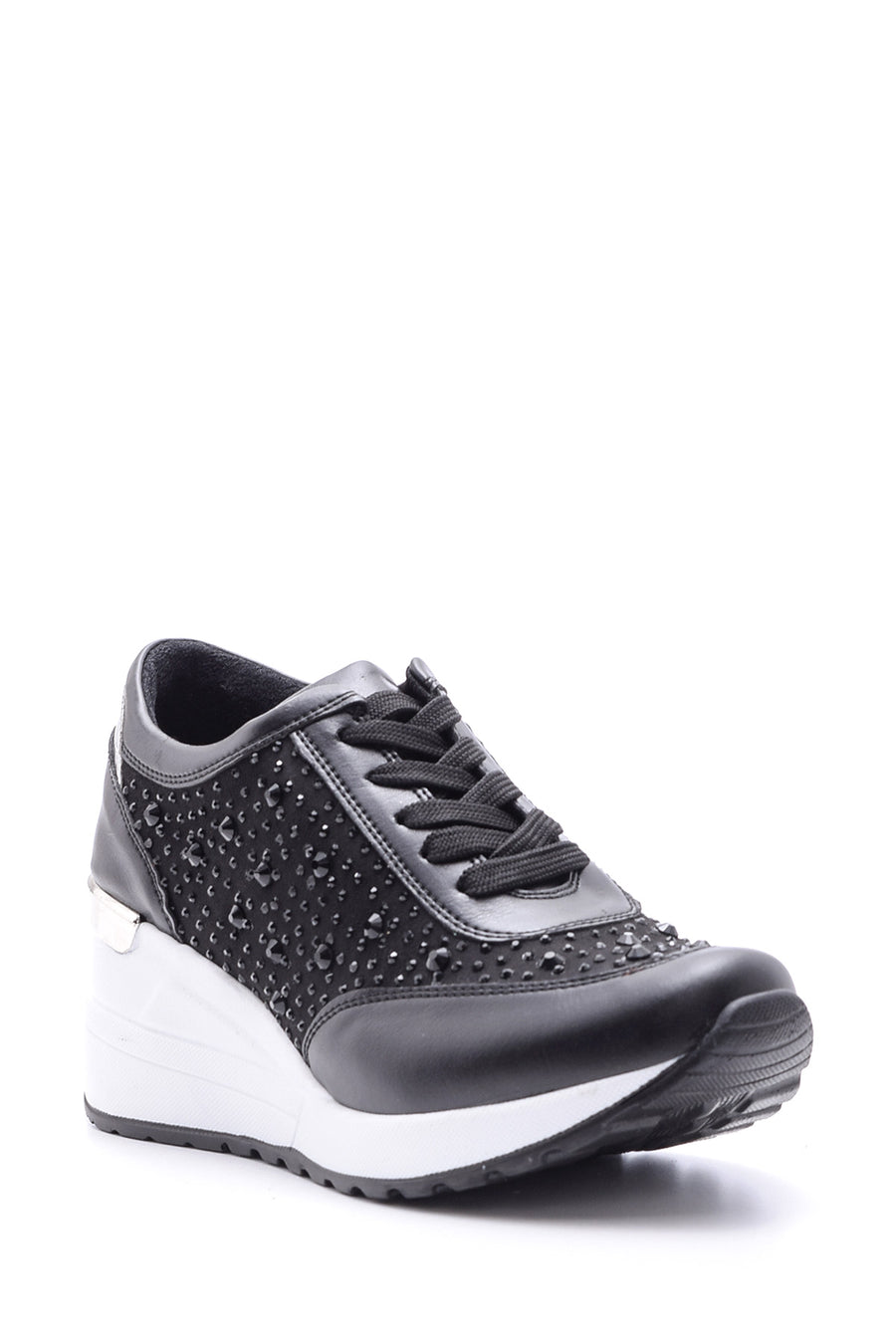 Women's Stone Detailed High-Sole Sports Shoes