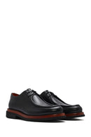 Male Black Lace-up Leather Casual Shoes | Derimod