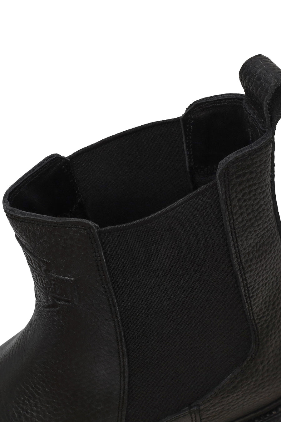 Harley Davidson Male Gray 12011 Thick-Soled Leather Chelsea Boots