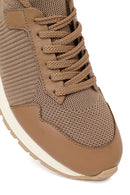 Male Mink Lace-Up Fabric Sneaker | Derimod