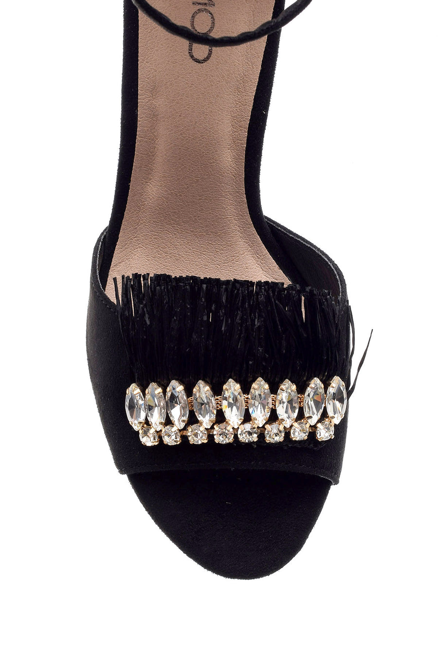 Women's Suede Metal Heel Detailed Shoes