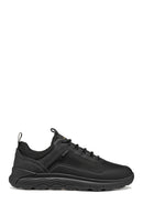 Geox Erkek Siyah U Spherıca 4X4 B Abx A - Text+ Bağcıklı Kalın Tabanlı Kumaş Sneaker | Derimod