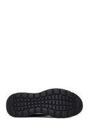 Men's Black Lace-Up Thick-Soled Leather Sneaker | Derimod