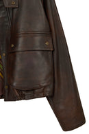 Richmond Woman Brown Short A-Line Leather Jacket | Derimod