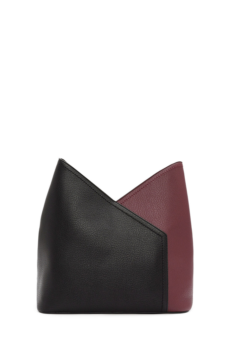 Woman Black Shoulder Bag with Short and Long Straps