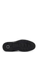 Male Black Zip Closure Leather Boots | Derimod