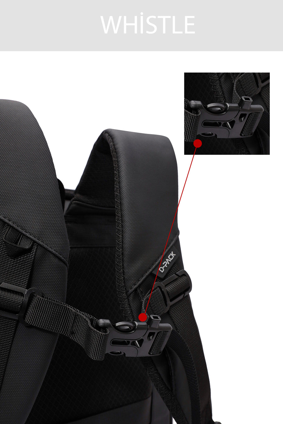 D-Pack Unisex Siyah Sırt Çantası