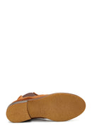 Women's Tan Suede Leather Chelsea Boots | Derimod